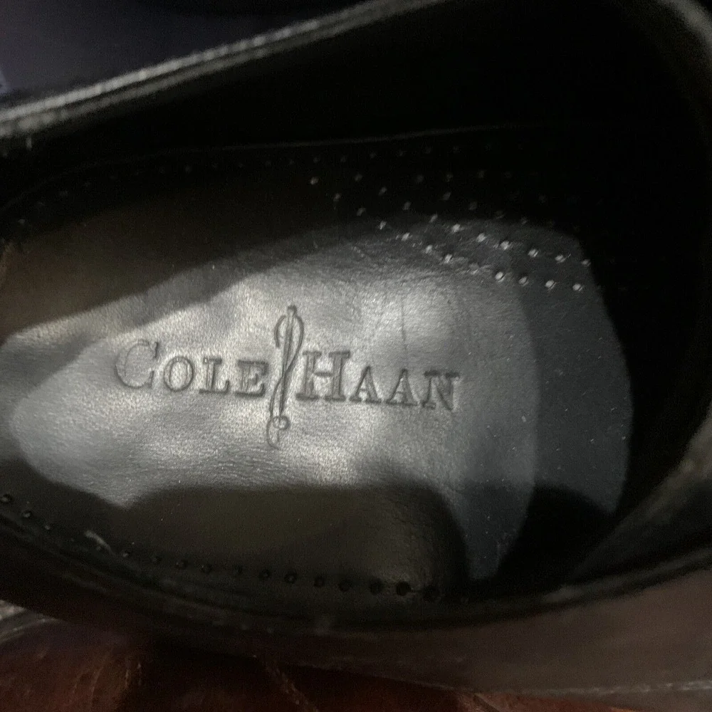 Cole Haan Colton Black Split‎ Toe Lace-Up Casual Oxford C08188 Men's 11.5 M NICE